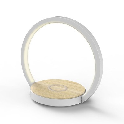 Hotel Bedroom Smart Mobile Phone Wireless Charger With LED Desk Light